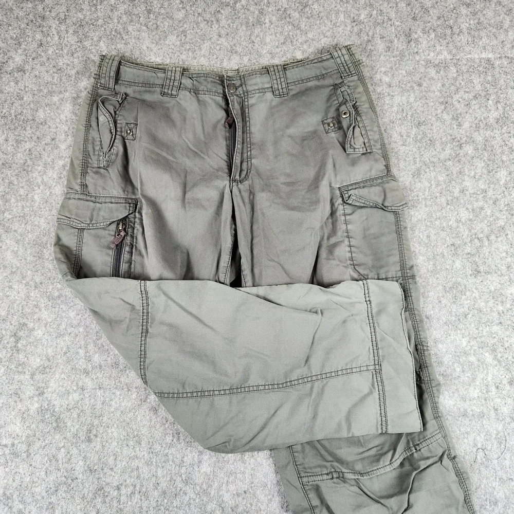 Eddie Bauer Cargo Pants Men 38x30 Green Tactical Hiking Outdoor Utility Workwear